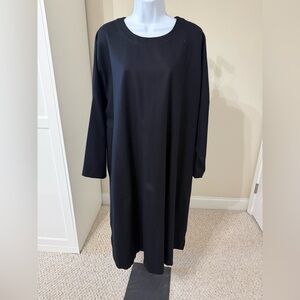 Eskandar Stunning A-Line Black Long Sleeve Dress Sz 1